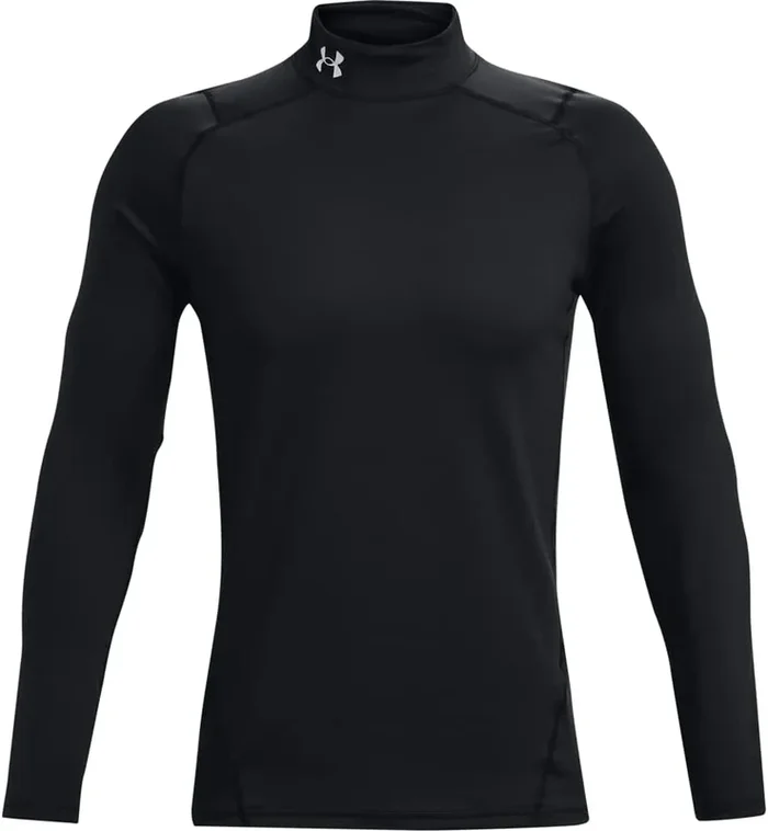 New Under Armour Men’s ColdGear Compression Mock Shirt Medium Black