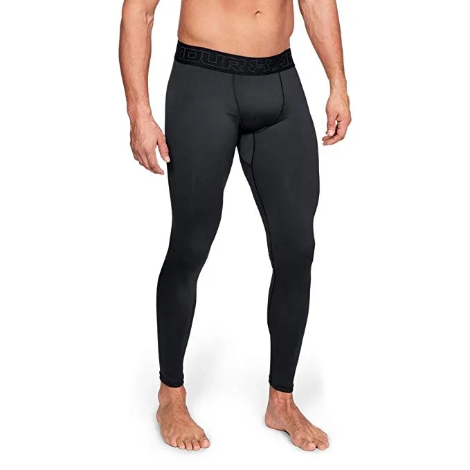 New Under Armour Men’s ColdGear Leggings Black/Gray Small