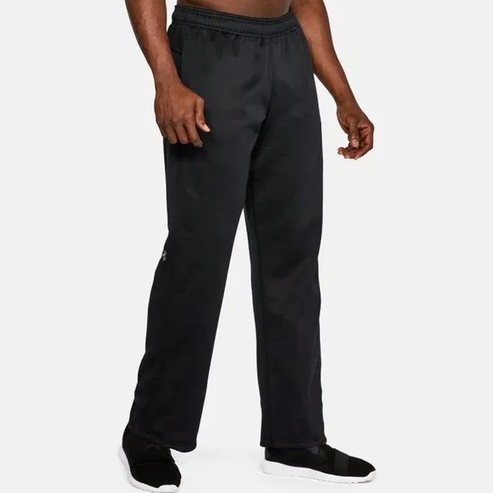 New Under Armour Men’s Double Threat Fleece Pant X-Large Black Loose Fit