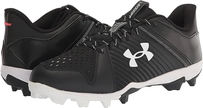 New Under Armour Men’s Leadoff Low Rubber Molded Baseball Cleat Shoe, Black, 11