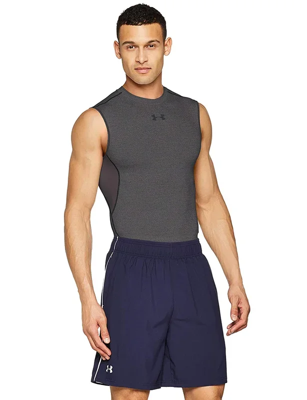 New Under Armour Men’s Medium HeatGear Gray Sleeveless Compression Shirt