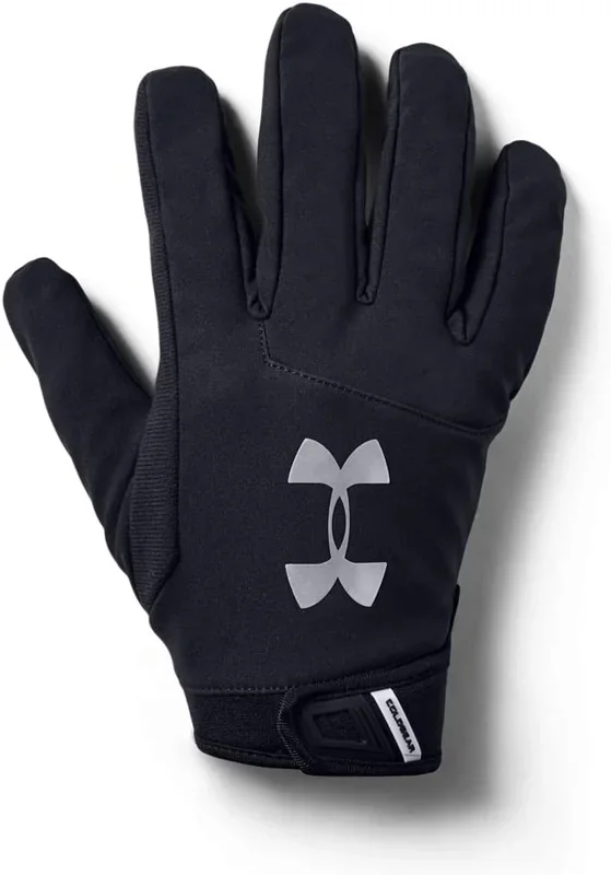 New Under Armour Men’s Small Sideline Football Gloves Black/White