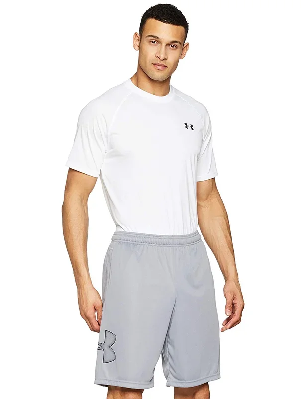 New Under Armour Men’s Tech Graphic Shorts Medium Gray 1306443