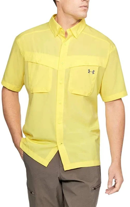 New Under Armour Men’s Tide Chaser Short Sleeve Shirt XX-Large Yellow