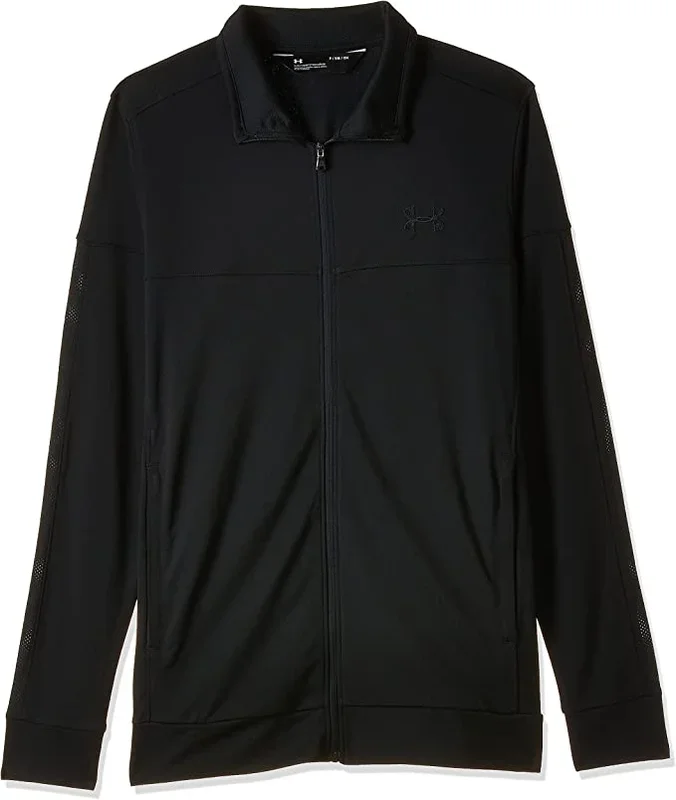 New Under Armour mens Sportstyle Pique Jacket Black Medium