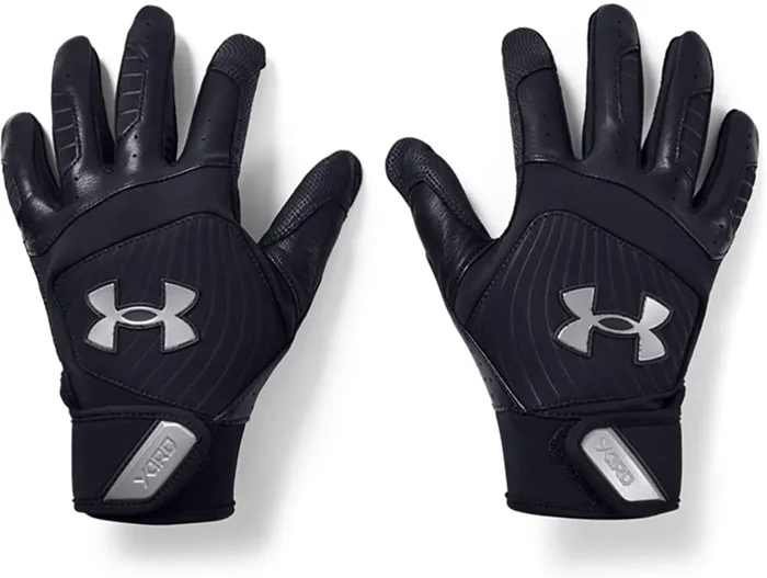 New Under Armour Mens Yard 20 Baseball Gloves Small Black/Silver