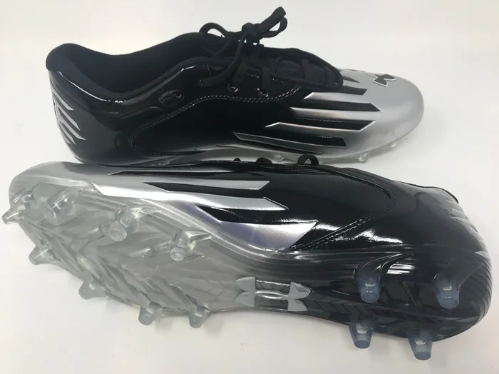 New Under Armour Nitro Diablo Low MC Football Cleat Mens 14 Black/Silver