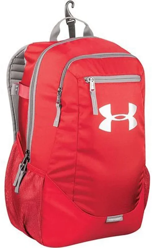 New Under Armour Storm Hustle Youth Bat Pack Water Resistant Red/Gray