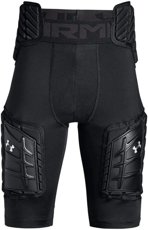 New Under Armour UA Football 5 Pad Girdle Youth Medium Black