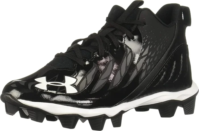 New Under Armour Unisex-Child Spotlight Franchise Rm Jr Football Shoe 13K Blk/Wht