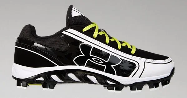 New Under Armour Women’s 6 Spine Glyde TPU CC Sneaker Black/White 1250084-011