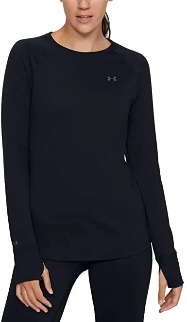 New Under Armour Women’s Base 4.0 Crew-Neck T-Shirt Black Size Extra Large