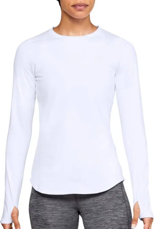 New Under Armour Women’s ColdGear Armour Compression Crew Long Sleeve White XLG
