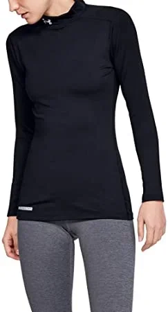 New Under Armour Women’s ColdGear Authentics Compression Mock Size X-Small Black