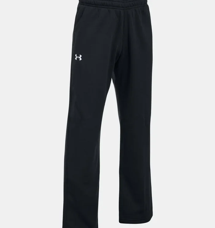 New Under Armour Women’s Double Threat Armour Fleece Pants Black Medium