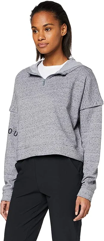 New Under Armour Women’s XL Rival Terry Training Hoodie Gray