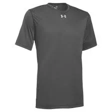 New Under Armour Women Locker Lightweight SS T-Shirt Small Heather/White