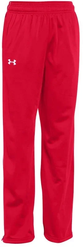 New Under Armour Youth RedWhite Rival Knit Warm-Up Pants X-Large
