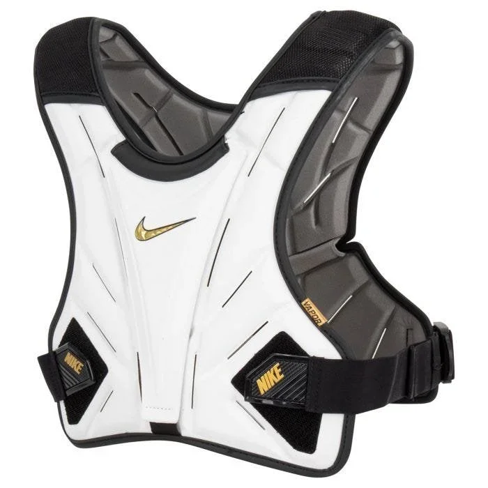 New Vapor Elite Lacrosse Shoulder Pad Liner Medium Youth White/Gold Black