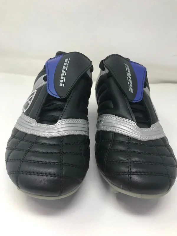 New Vizari V-Pro Soccer Cleat Adult Size 11 Black/Silver/Blue
