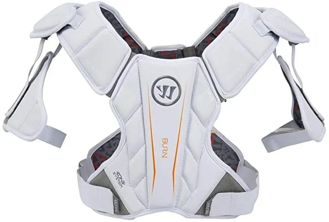 New Warrior Burn Hitman Lacrosse Shoulder Pad 2020 Adult Med White/Silver