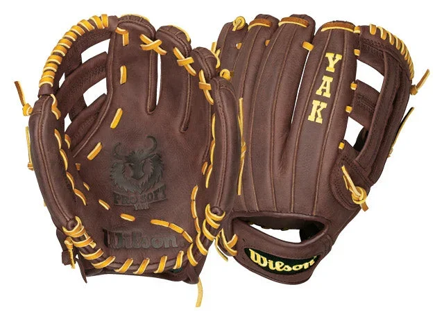 New Wilson A1500 Pro Soft Yak A1500BBBDW5 11.75″ Baseball Glove Brown RHT
