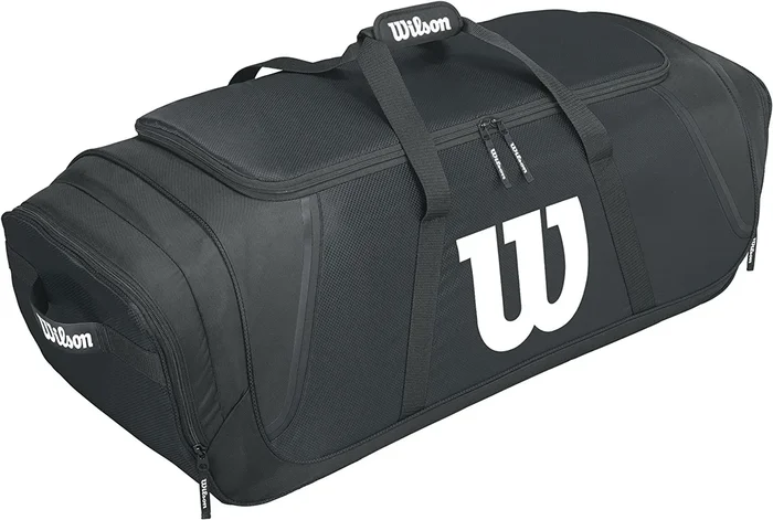 New Wilson Team Gear Bag 40 x 14.5 x 13 Black 13+ 100% Polyester