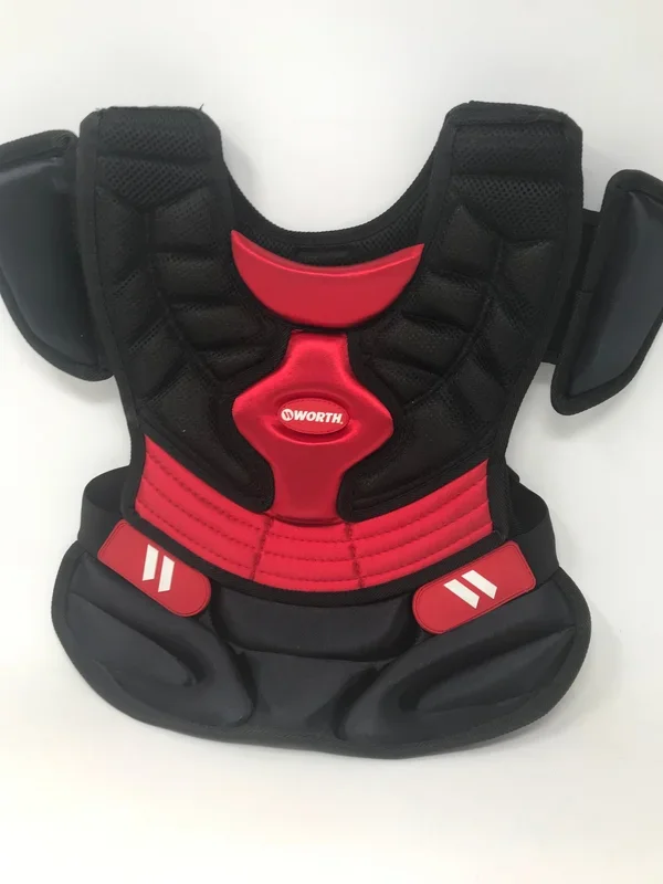 New Worth PRCPWI 13 Inch Intermediate Fastpitch Chest Protector Black/Red