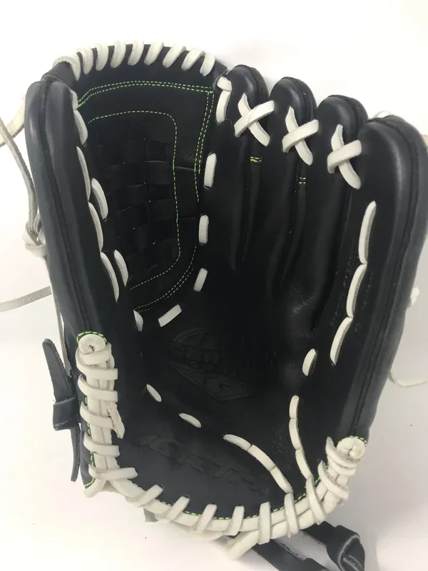 New Worth RHT C120BBW Century Series 12″ Fastpitch Softball Glove Blk/Wht/Grn