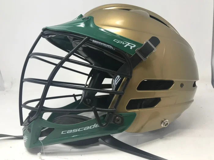New XS Cascade CPV-R Lacrosse Helmet Gold/Green/Black CPVRXXX