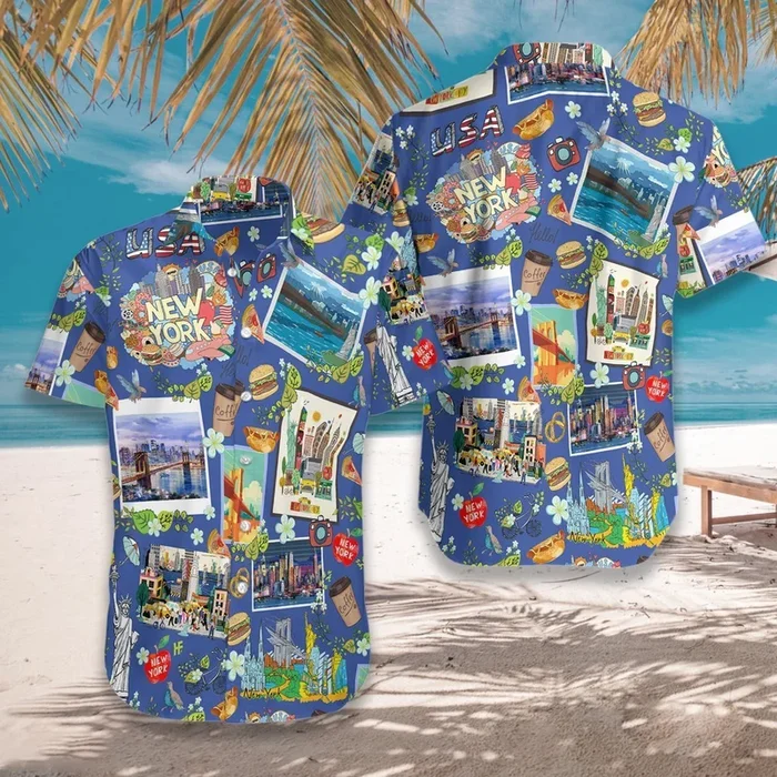 New York City Love Hawaiian Shirt | For Men & Women | Adult |- For men and women – Fanshubus – Fanshubus.com