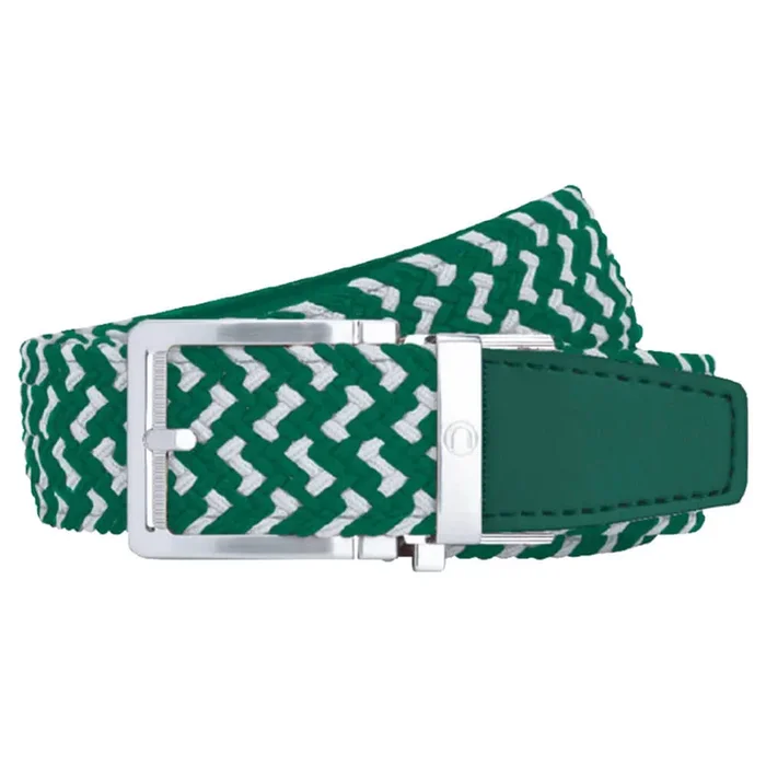 Nexbelt Braided Golf Belt Green/White – 25 Men