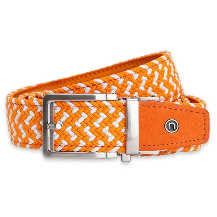 Nexbelt Braided Golf Belt Orange/White – 23 Men