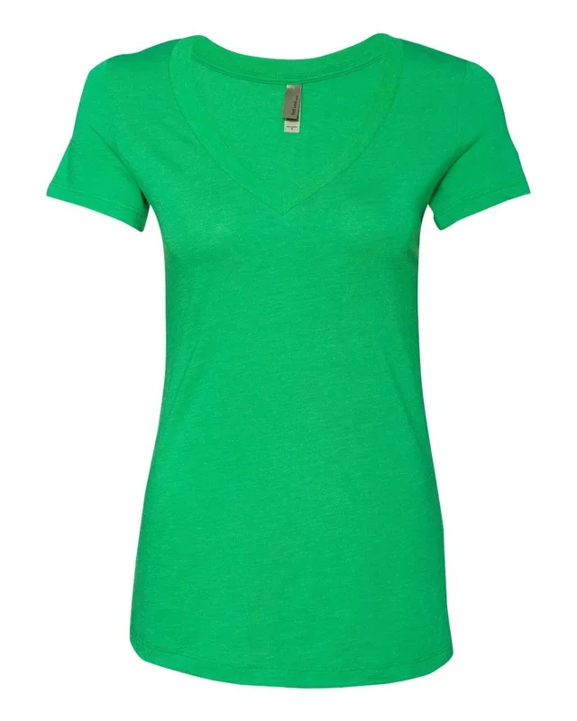 Next Level Women’s Triblend Deep V-Neck T-Shirt