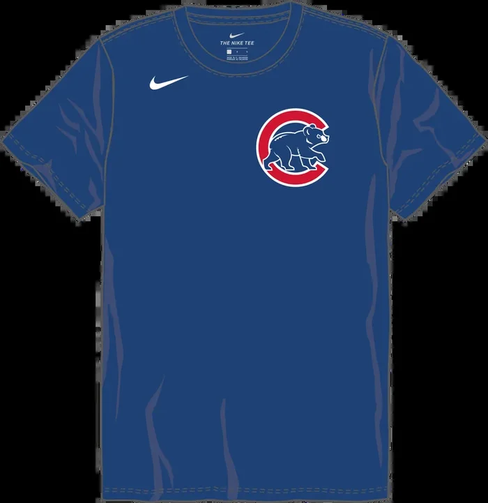 Nike Chicago Cubs Youth Institutional Short Sleeve Cotton Tee