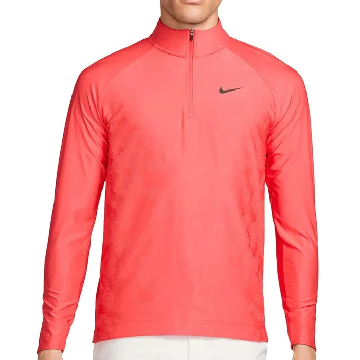 Nike Dri-FIT ADV Tour 1/2 Zip Pullover – Ember Glow/White