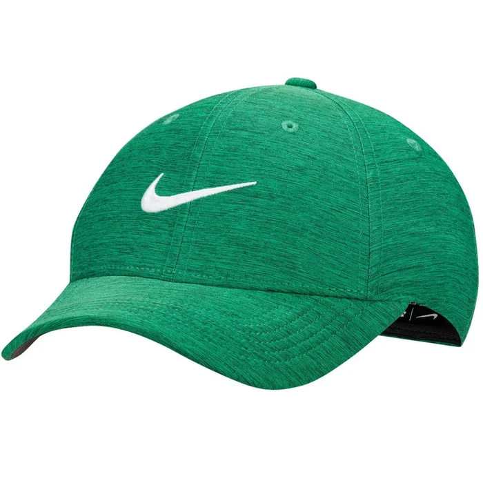 Nike Dri-FIT Club Structured Heathered Cap – Stadium Green/Vintage Green/White