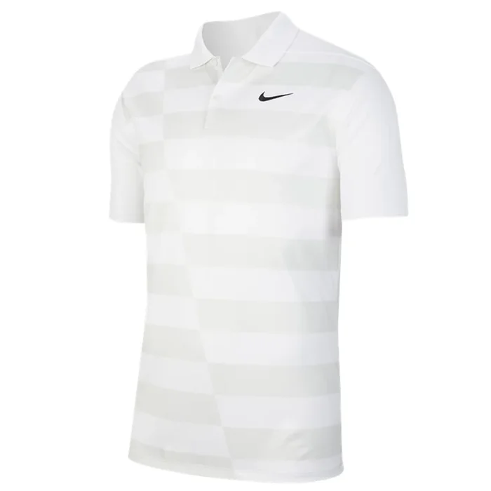 Nike Dri-FIT Graphic Polo – White/Black