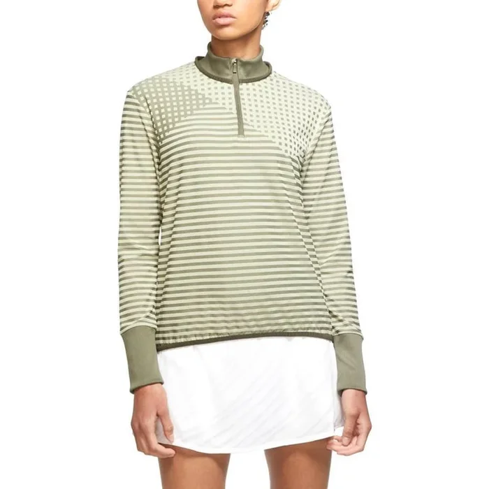 Nike Dri-FIT UV Ace Half-Zip Golf Pullover Medium Olive/Celedon – FW20 Women