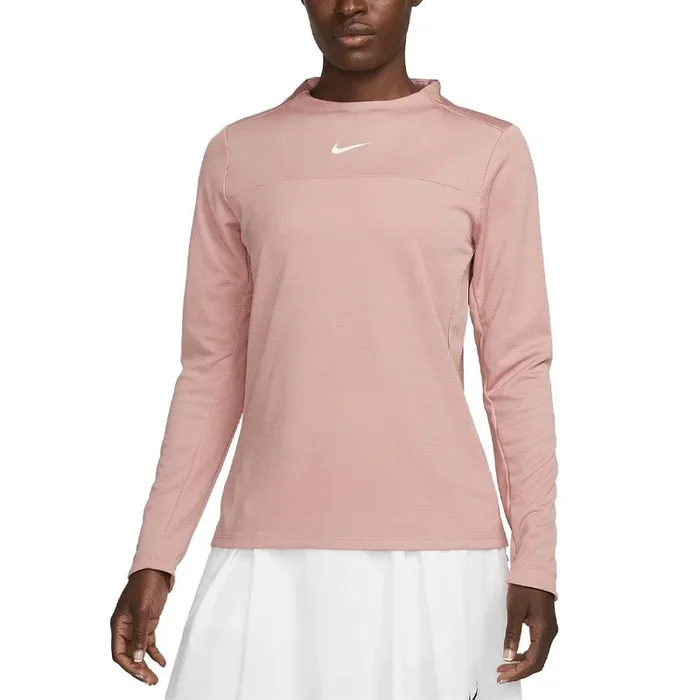 Nike Dri-FIT UV Advantage Crew Golf Mock Red Stardust/White – FW23 Women