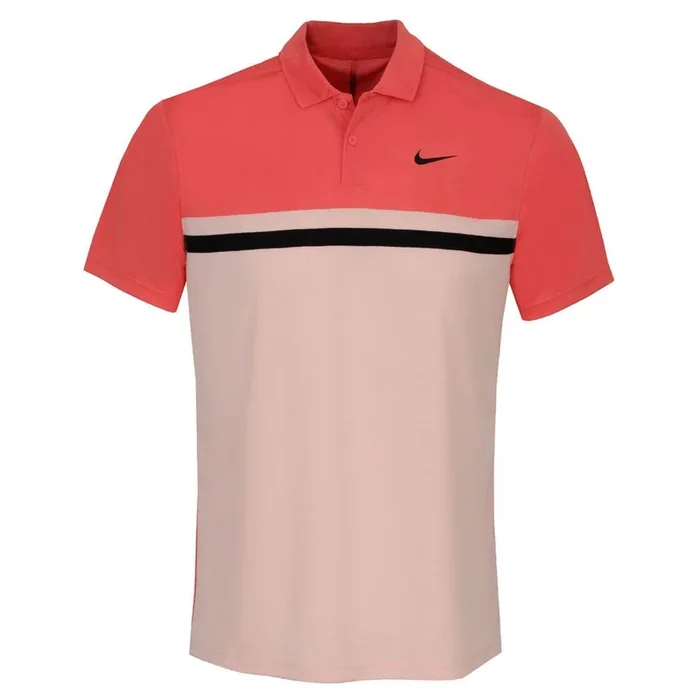 Nike Dri-FIT Victory Color-Blocked OLC Golf Polo Magic Ember/Arctic Orange – SS22 Men