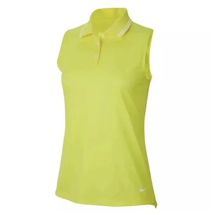 Nike Dri Fit Victory Golf Polo Opti Yellow/White – SS20 Women