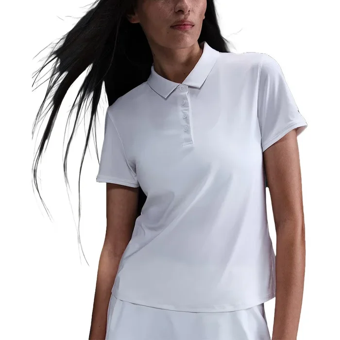 Nike Dri-FIT Victory Short-Sleeve Golf Polo White/Black – FW25 Women
