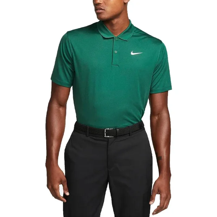Nike Dri-FIT Victory Solid Golf Polo Gorge Green/White – SS23 Men