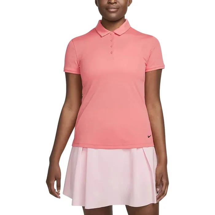 Nike Dri-FIT Victory Solid Golf Polo Sea Coral/Black – SS23 Women
