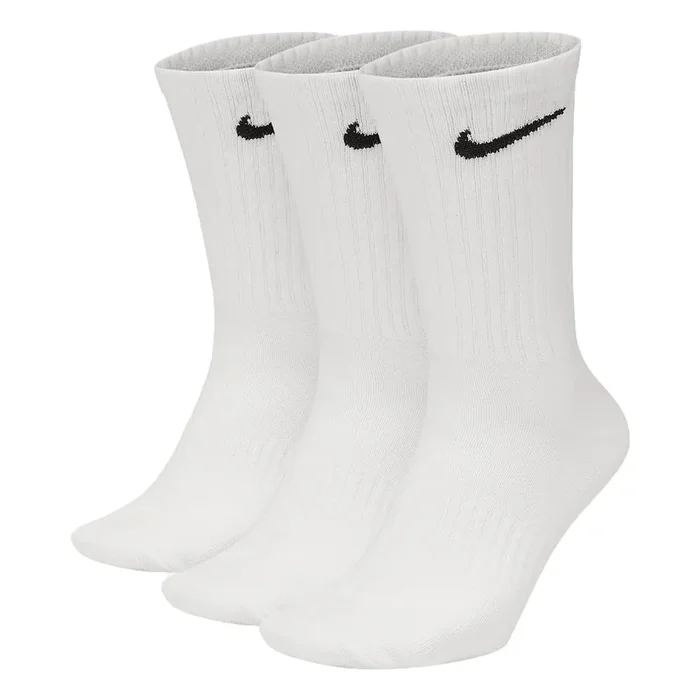 Nike Everyday Lightweight Training Socks – White/Black (3 Pack)