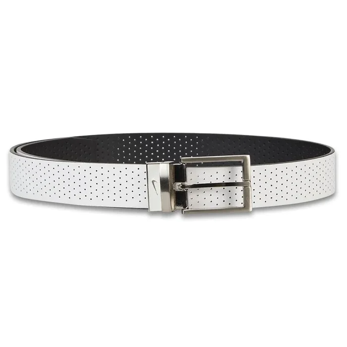 Nike Perforated Reversible Golf Belt White/Black – 23 Men