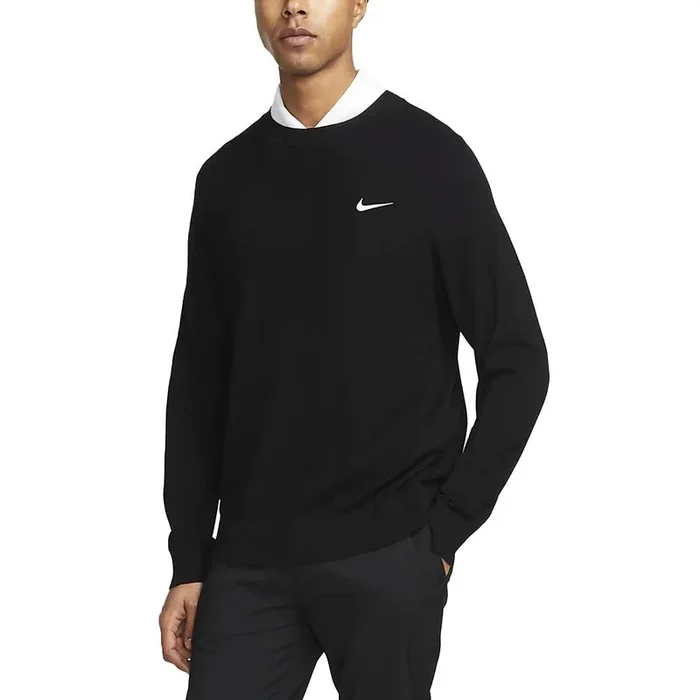 Nike Tiger Woods Knit Crew Golf Sweater Black/White – FW23 Men