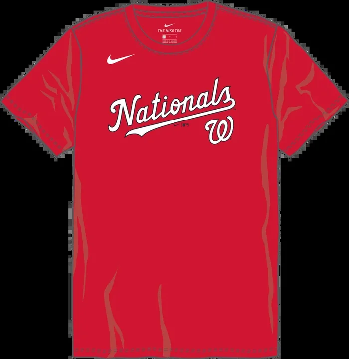 Nike Washington Nationals Youth Crew Neck Cotton Tee