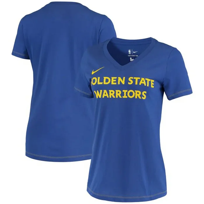 Nike Womens Golden State Warriors Dri-Fit V-Neck T-Shirt